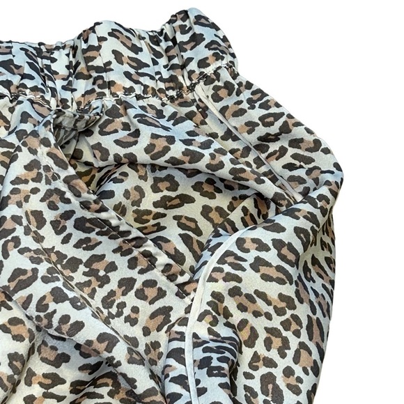 AERIE WOMENS LIGHT & AIRY ANIMAL PRINT 100% POLYESTER PANTS, SIZE XS/TP - Picture 3 of 10